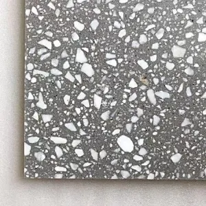 gray cement terrazo tiles