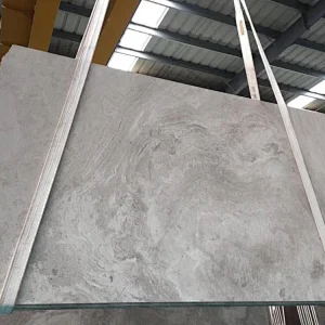 Wooden White Marble with Cross Cut
