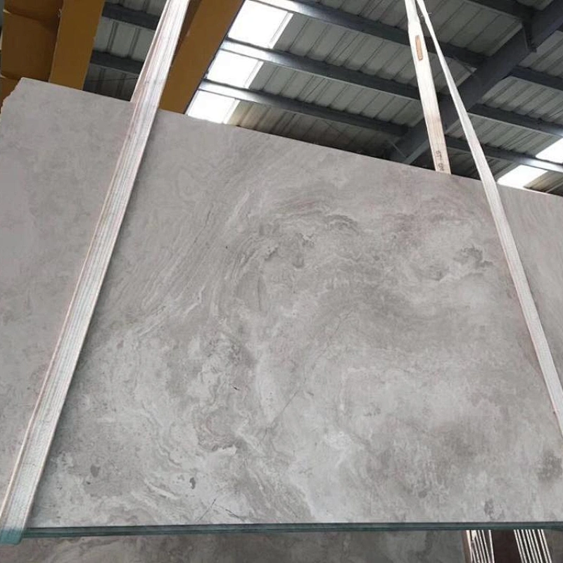 Wooden White Marble with Cross Cut