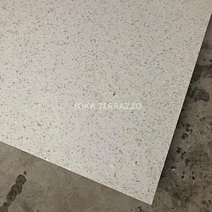 white terrazzo tile