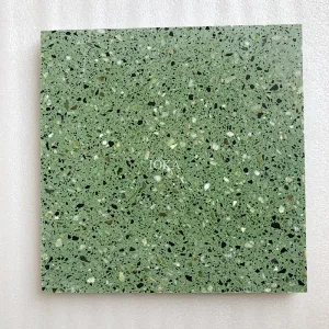 Green color Terrazzo