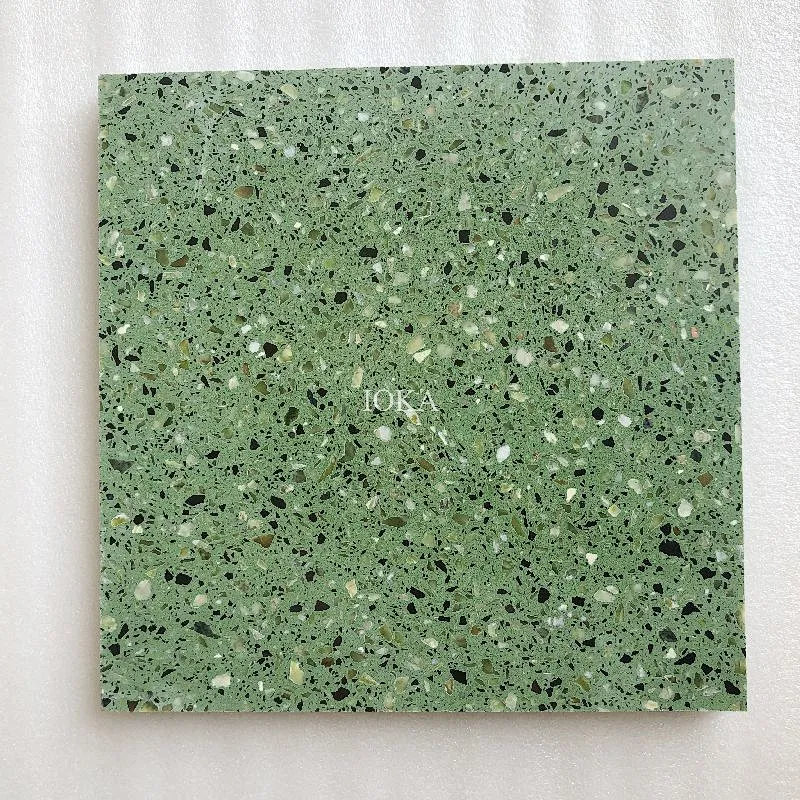 Green color Terrazzo