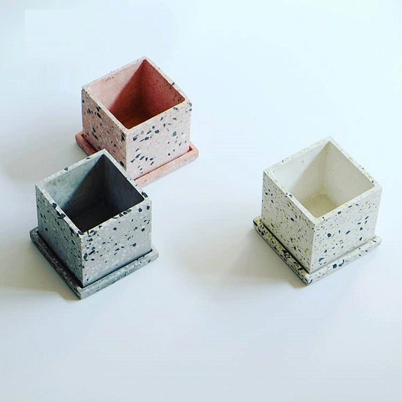 terrazzo flower pot