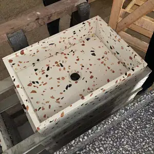 rectangle terrazzo basin