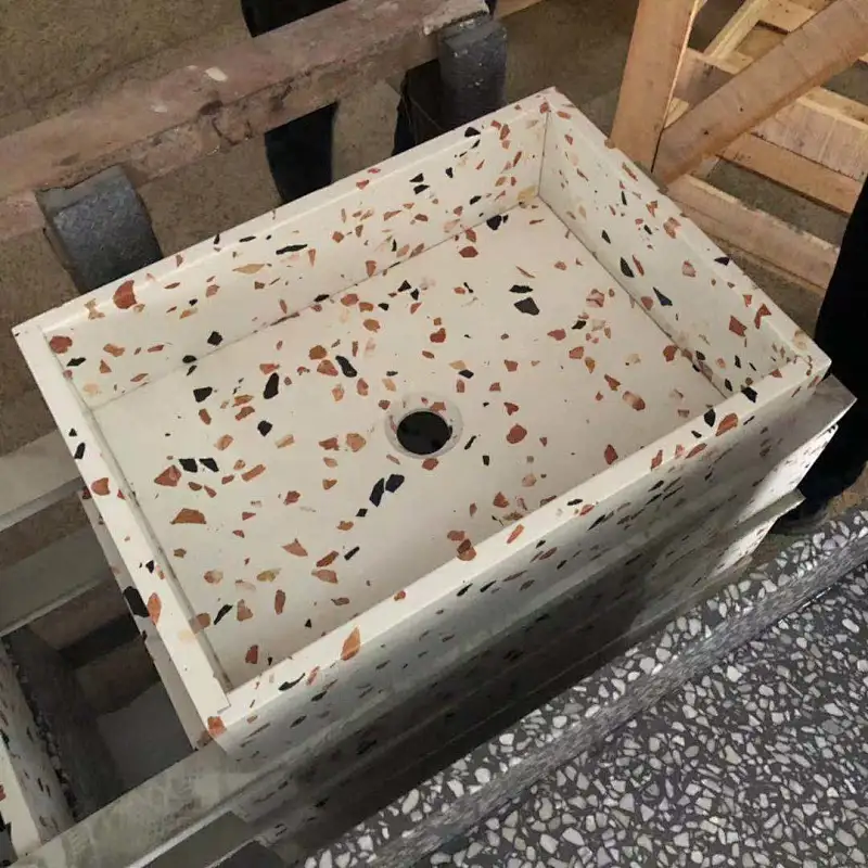 rectangle terrazzo basin