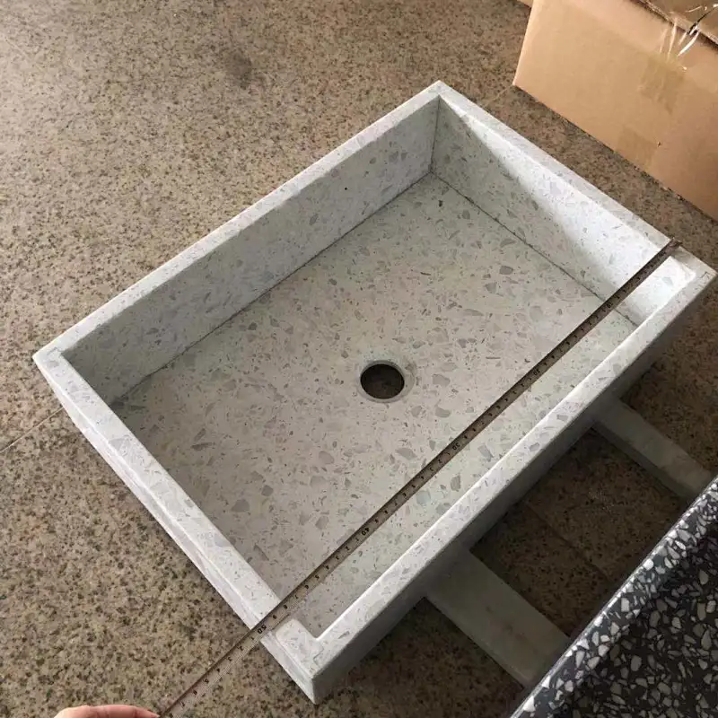 rectangle terrazzo basin