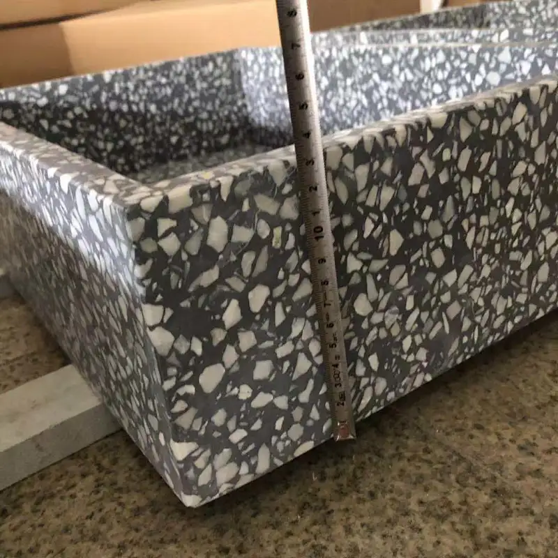 rectangle terrazzo basin