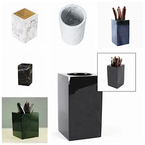 marble pen holder