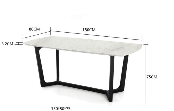 marble top dining table