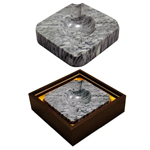 square marble cigar ashtray
