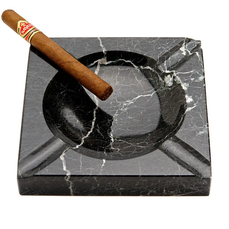 square marble cigar ashtray