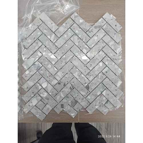 Terrazzo Mosaic which is made by cement and aggregates eco friendly material