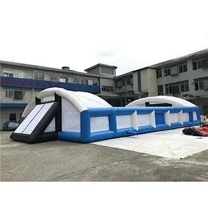 High Quality Customized Size Inflatable Football Field ,New Inflatable Soccer Filed Water Football Arena For Sale
