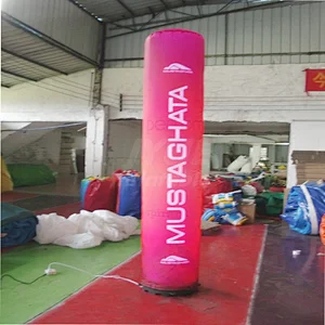 Hot High Quality Decoration Use Colorful LED Party Wedding Inflatable Column For Sale