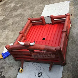 Used Electric Riding Mechanical Bull Wipeout Rodeo Bull Machine Mechanical With Arena Mattress