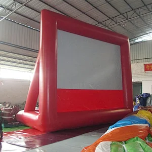 Commercial Inflatable Movie Screen Air Sealed Inflatable Television Screen For Advertising