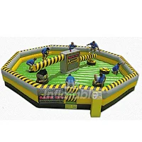 Amusement Park China Outdoor Sport Game Inflatable Wipeout Course For Sale