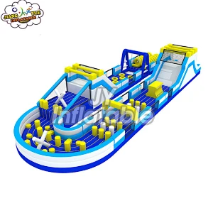 Guangzhou Factory Directly Outdoor Biggest Commercial Inflatable Obstacle Course 5K Sports Game For Sale