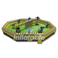 Inflatable Wipe Out Course For Adult,Funny Meltdown Sports Game For Event