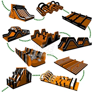Giant Inflatable 5k Obstacle Course Sport Games For Sale