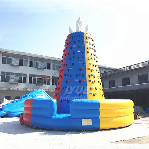 Fun Indoor Kids Playground Giraffe Mobile Inflatable Wall Climbing Children