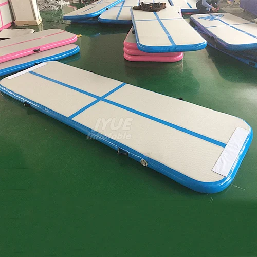 Blue Cheap Price Wholesale Air Track Factory 3m Mattress Gym Tumble Jumping Mat Gymnastics Inflatable Air Track for Sale