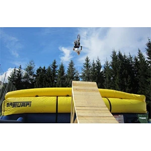 JY Bouncing Sports Games Bicycle Jumping Ski Landing Super Safty Free Fall  Inflatable Stunt Mat