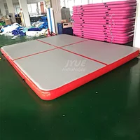 Grey and Red High Quality DWF Material Inflatable Air Tumble Track Outdoor Red Air Track For Factory Price
