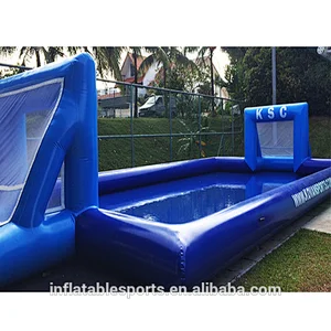 High Quality New Indoor Portable Water Soap Soccer Filed Inflatable Football Field For Sale
