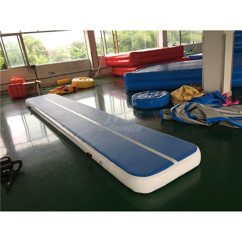 3m/4m/5m/6m/8m/10m/12m Excellent Quality Double Wall Fabric Training Use Commercial Tumbling Air Track Mat With Air Pump