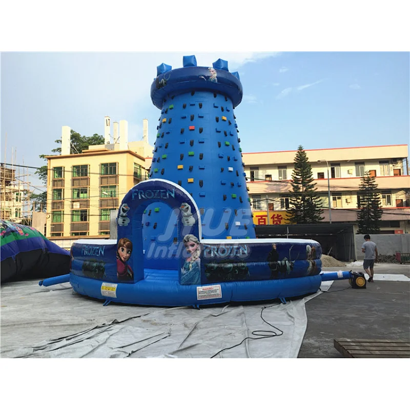 Giant Inflatable Volcano Rock Climbing Wall , Inflatable Climbing Mountain For Sale 9M