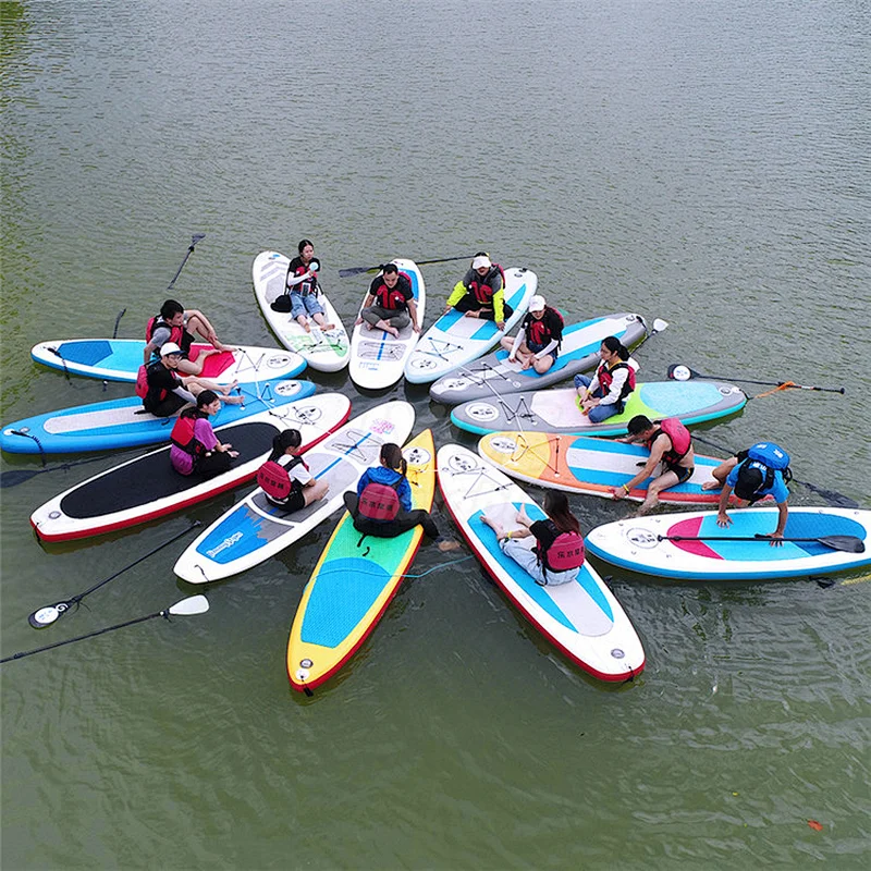 Easy Carrried Double Layer Full Set Surfing Inflatable Paddle Board With Full Set Sail