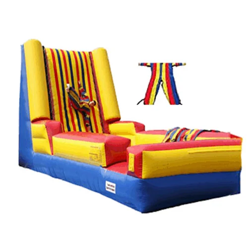Interactive Sport Games Funny Commercial Inflatable Sticky Wall For Jumping With Suits