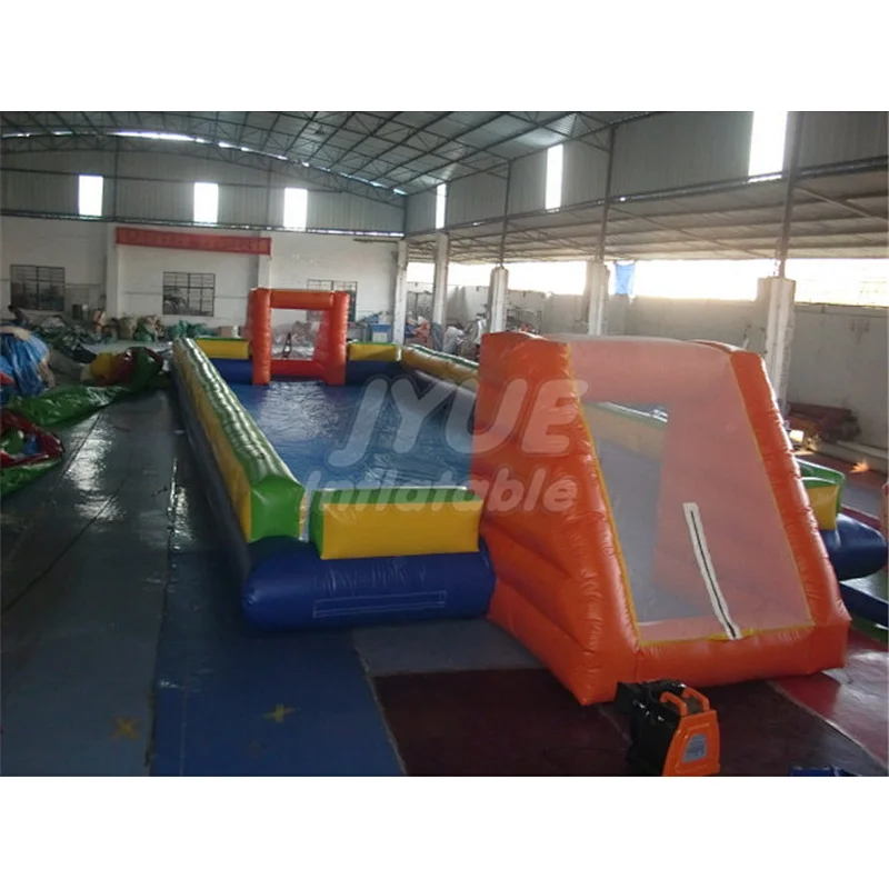 China Supplies New Water Soccer Inflatable Soap Soccer Field Inflatable Football Field