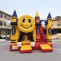 Smile Face Inflatable Bouncing Castle Bouncy Castle Inflatable China With Slide