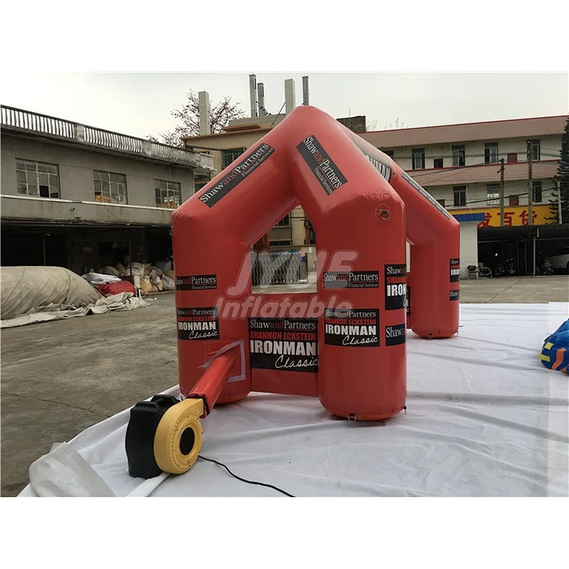 Guangzhou Factory Prices Durable Windproof Red Inflatable Arch Advertising Column For Promotion