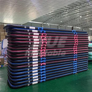 PVC Indoor Sport Use Pink Gymnastics Air Mat Customized Inflatable Bouncy Tumbling Air Track