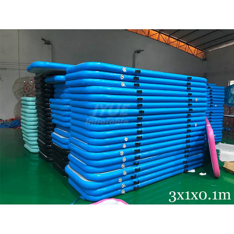 3m 4m 5m 6m 8m 9m 10m 12m Hot Rainbow AirTrack P1 P2 Gymnastics Tumbling Mat Air Floor Factory Custom Logo Inflatable Air Track
