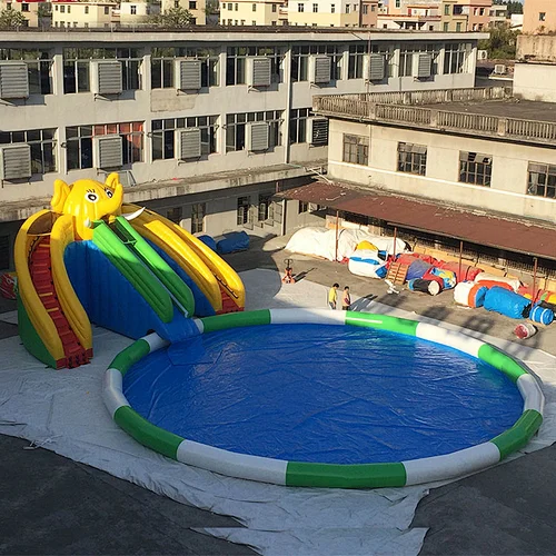 Good Price Pool Blow Up Water Slide Inflatable Water Park Games