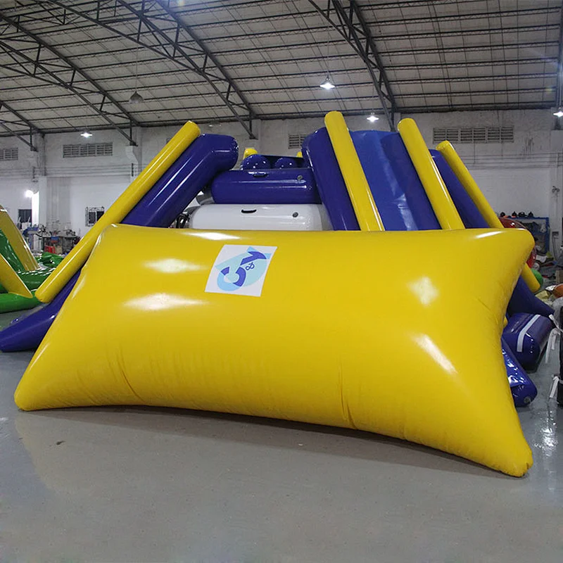 Aqua Toy Lake Floating Inflatable Water Catapult Blob Jump Rental Inflatable Water Jumping Pillow For Sale