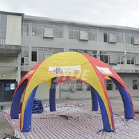 Commercial Promote Use Outdoor Blue or Custom Inflatable Event Spider Tent For Advertising
