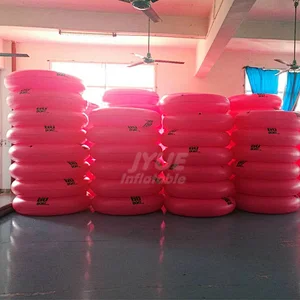 Custom PVC Pink River Tube Swimming Pool Float River Rafting Tube