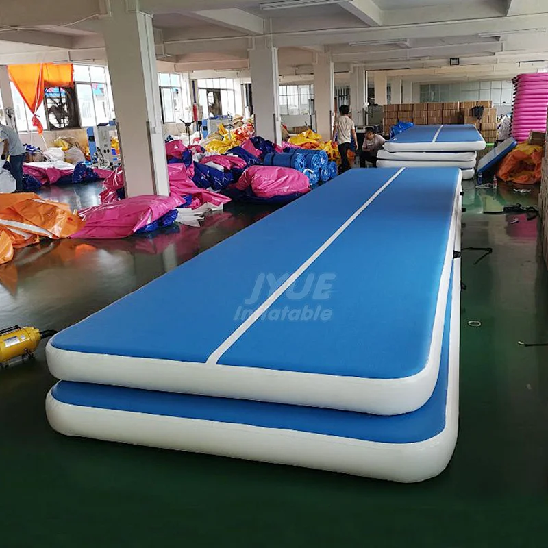 Factory Manufacture Supplier 4m 6m 8m 12m Inflatable Gymnastics Air Mats, Inflatable Blue Australia Air Track For Sale