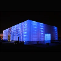Large Outdoor Blow Up Cube Wedding Party LED Light Camping Inflatable Tent Price For Outdoor Events