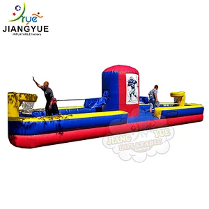 China Best Supplier Jiangyue Adult Games Inflatable Bungee Run With Basketball Hoop