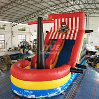 2018 China Factory Price Inflatable Pirate Ship Slide For Party Event With Small Size