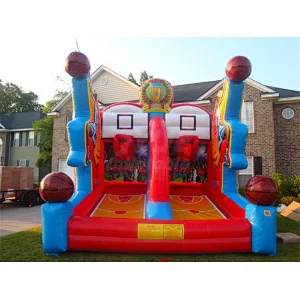 Inflatable Shooting Stars Interactive Game Giant Inflatable Basketball Hook Shooting Sport For sale