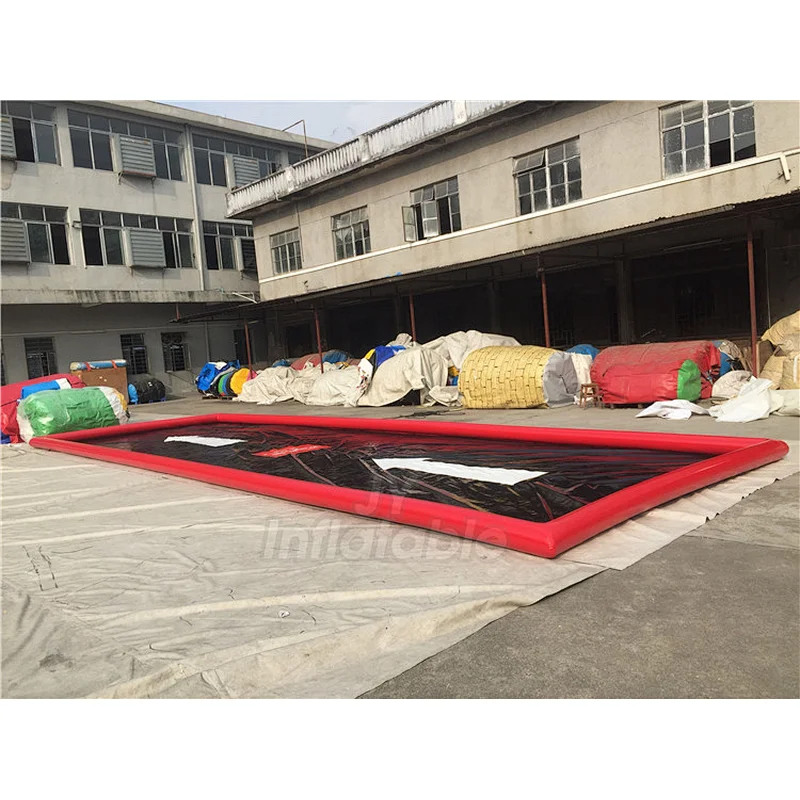 PVC Portable Airtight Cleaning Inflatable Car Wash Mat, Inflatable Car Water Collector Containment Mat