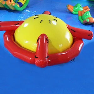 UFO Inflatable Saturn Water Toys , Commercial Inflatable Water Spinner For Sale