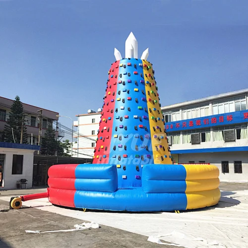 Most Popular Portable Used Kids And Adults Inflatable Rock Climbing Wall For Sale